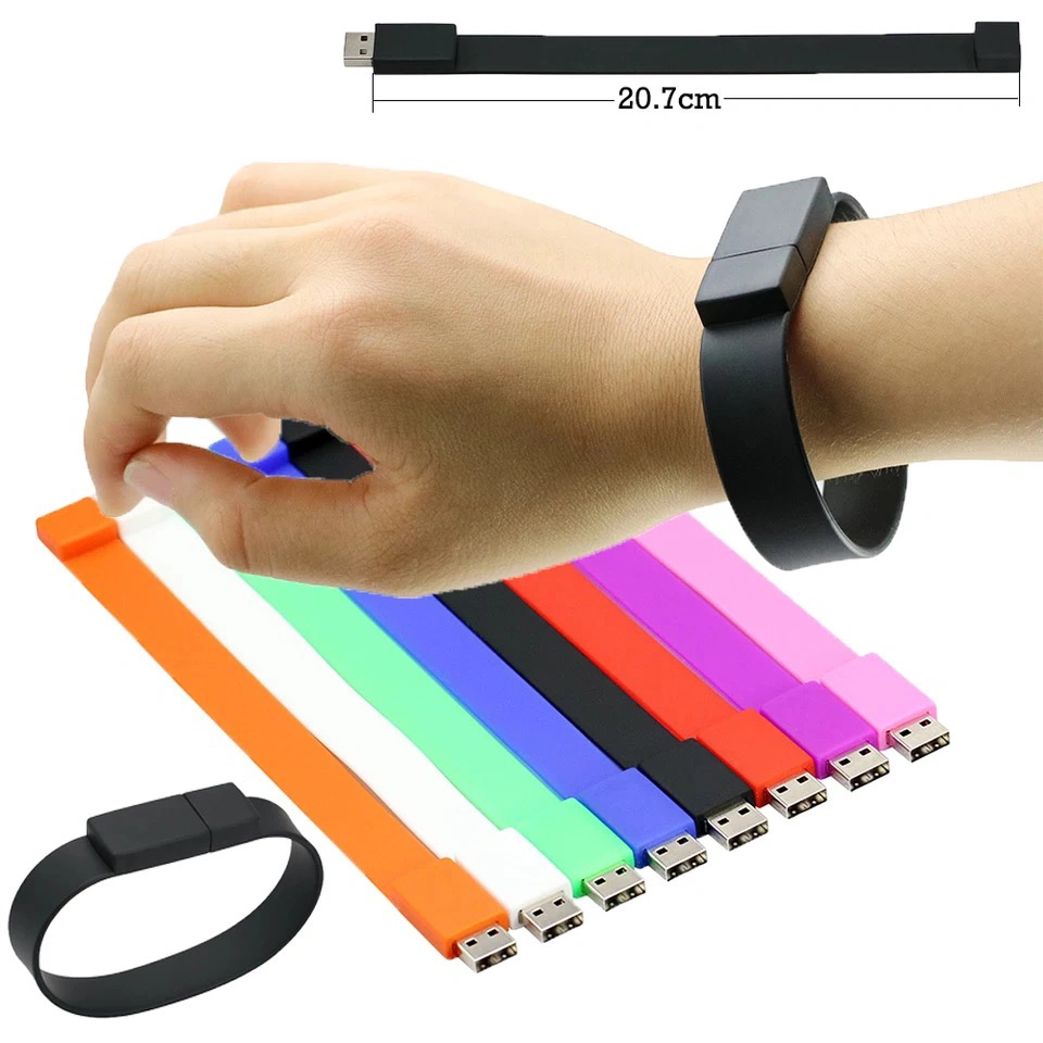 USB Flash Drive USB 2.0 4GB 8GB 16GB 32GB 64GB 128GB Bracelet Magnetic Wrist Band USB Charger Cable