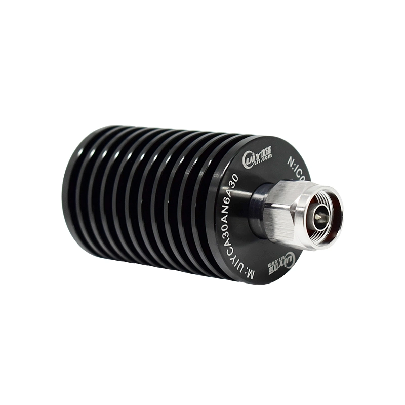 30W DC-6GHz Attenuation Value 1 to 30dB N Connector RF Coaxial Attenuator