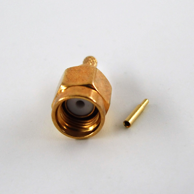 RF Coaxial SMA Male Plug Crimp Connector for Rg316 Rg174 Rg188 Cable IP67