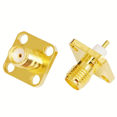 Conector SMA coaxial RF Topwave direto da fábrica com flange de melhor qualidade